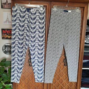 3/$15 Printed Cotton Leggings NWOT